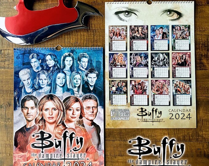 Buffy the Vampire Slayer Custom 2024 Art Calendar Sarah Michelle