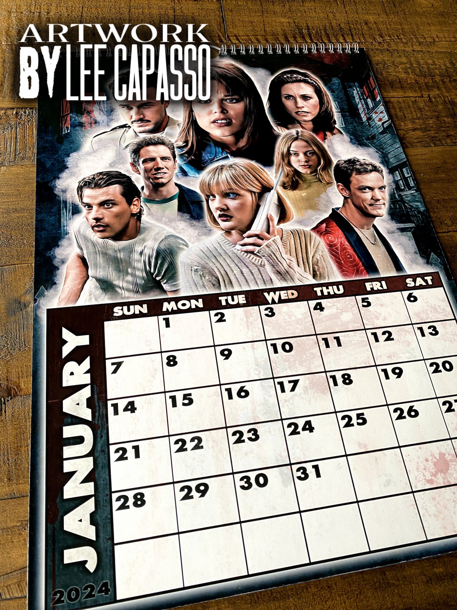 Scream Trilogy Custom 2024 Art Calendar Horror Movie Art Etsy Australia