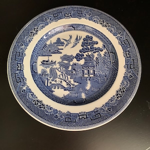 Johnson Brothers Discontinued Pattern Willow Blue Salad Plate 7 7/8”