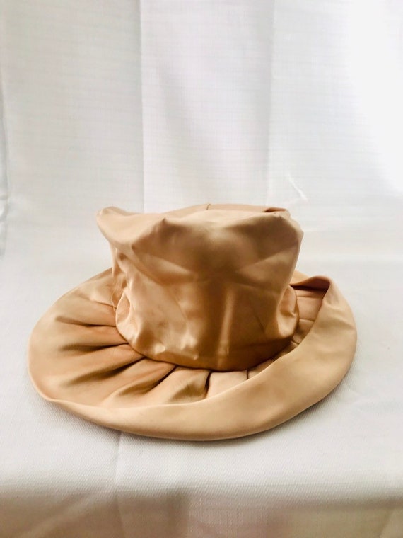 Vintage 30s Dusty Rose Silk Hat