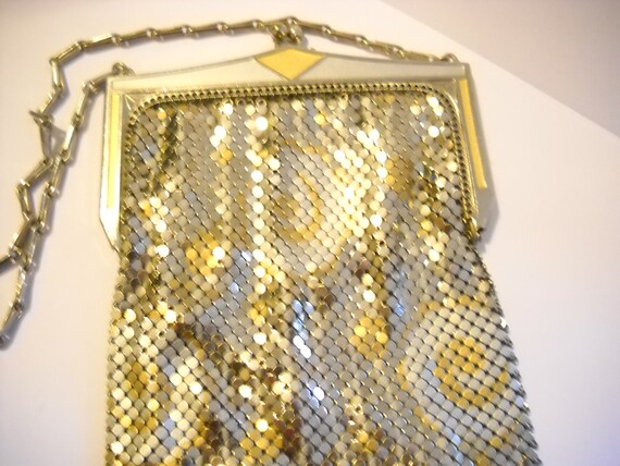 Art Deco Mesh Evening Bag Antique 1920’s Whiting … - image 6