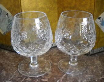 Vintage Crystal Stemware Rogaska Gallia Crystal Glasses 2 Barware Glasses Gallia 5" Crystal Cognac Brandy Snifter Stem Glass Barware Gift