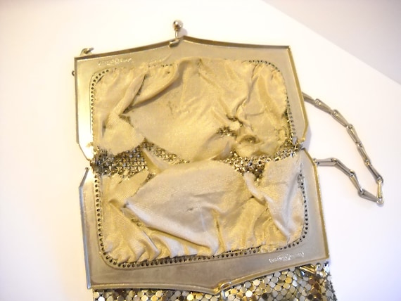 Art Deco Mesh Evening Bag Antique 1920’s Whiting … - image 4