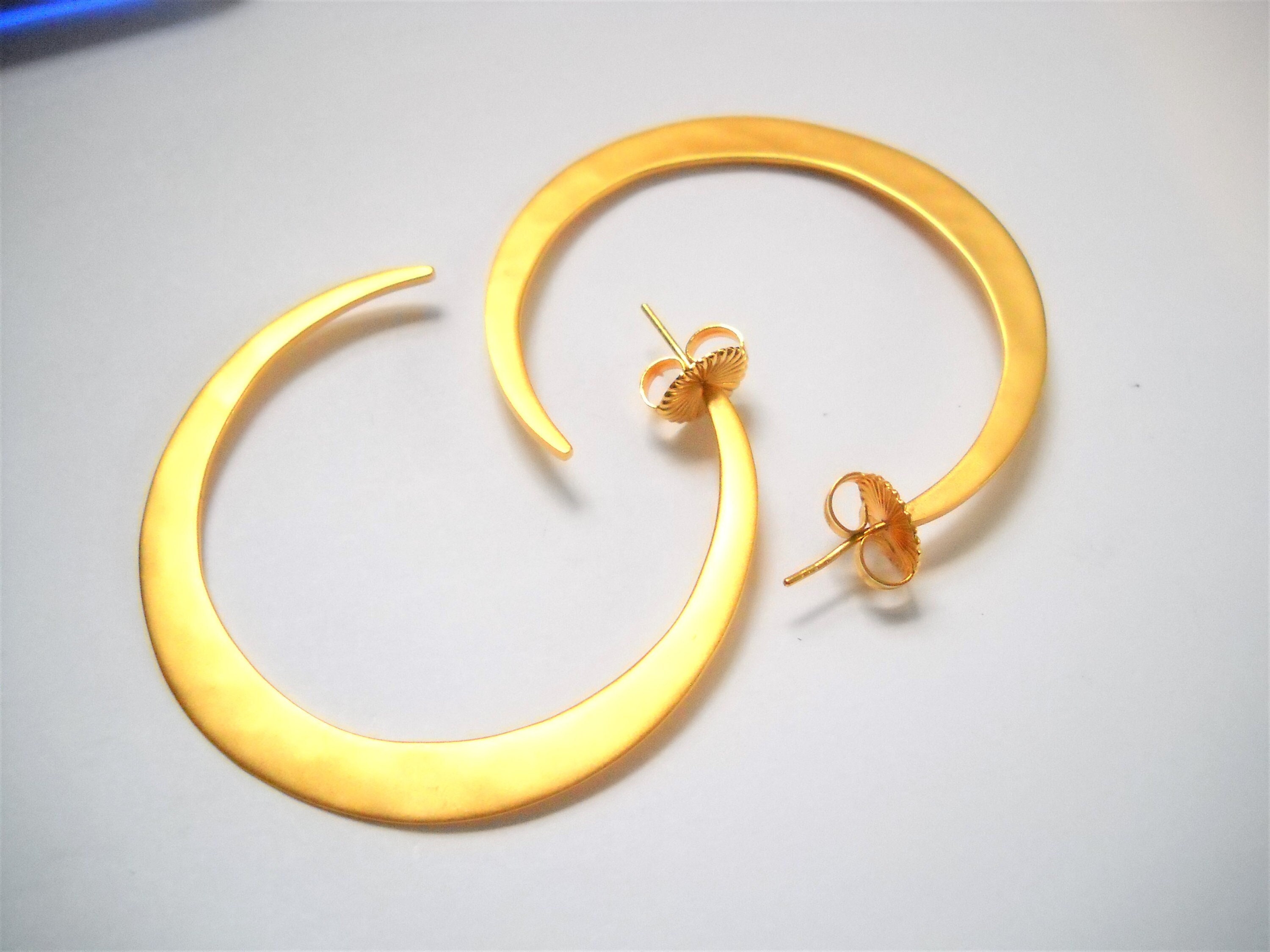 Mid-Century Vintage Aurora Borealis Gold Tone Double Helix Spiral