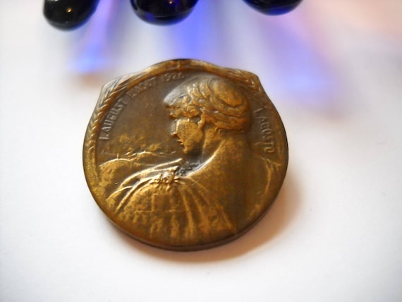 Huguenin Locle Pin Brooch Memorial Pin Brooch National Day of Switzerland I.August I.Aout 1926 I.Agosto Statement Art Deco