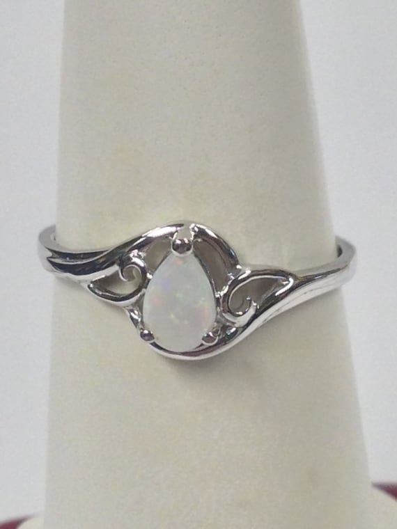 Natural Opal Ring 925 Sterling Silver