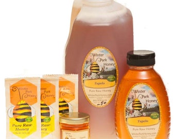 Florida Tupelo Honey -  100% Pure Natural Raw Unprocessed Honey from the Beekeeper