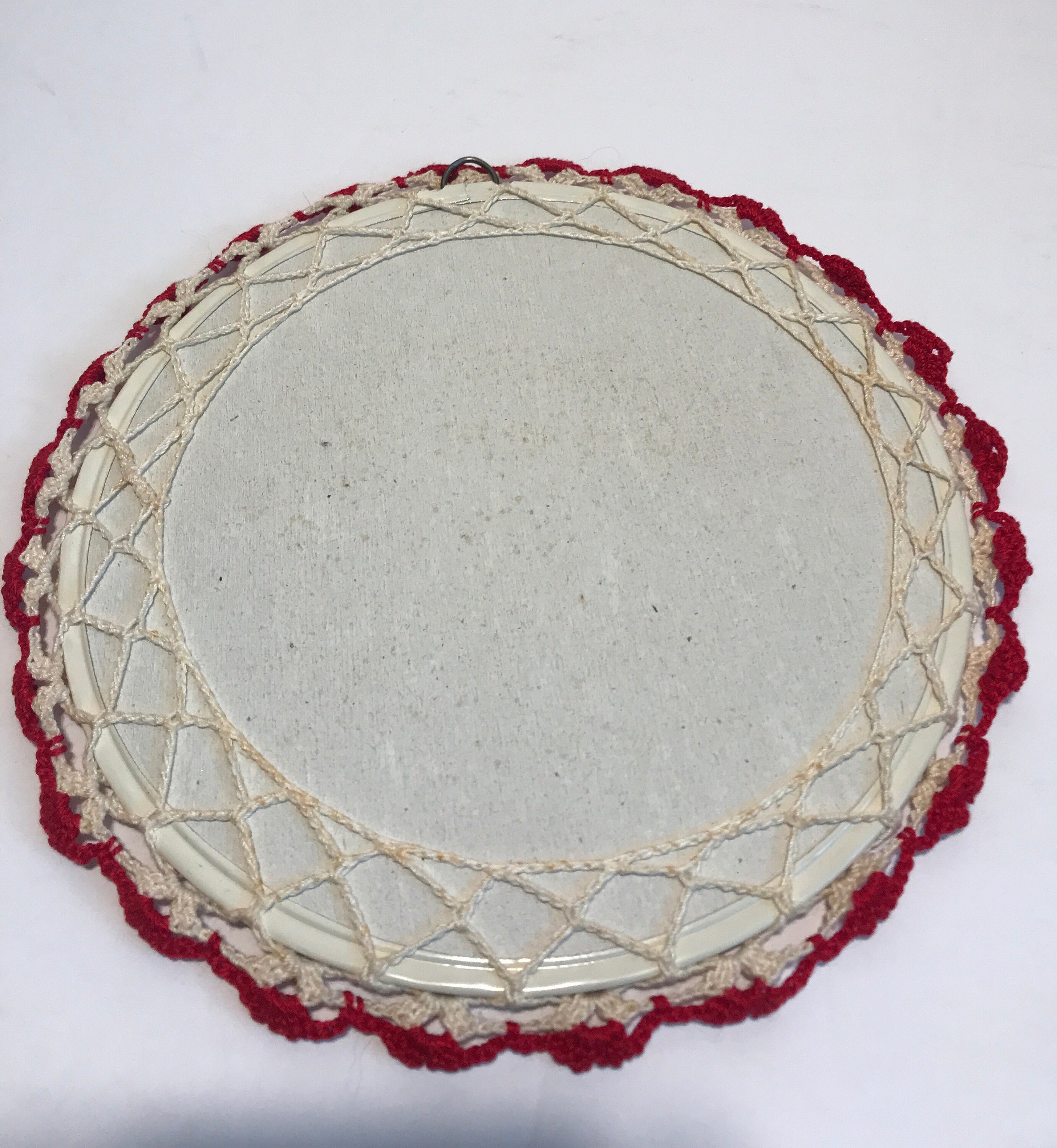 Vintage Crocheted Rose Trivet Etsy