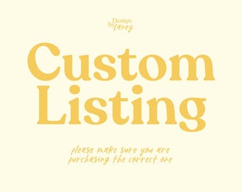 Custom Listing for Aiden Black