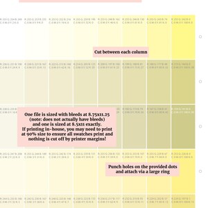 Druckbare CMYK Farbkarte Palette mit RGB Werten (PDF Download) Bild 5