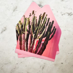 Digital Pink Cactus Palm Springs Envelope Liner Template, Wedding Invitation Digital Download, DIY Envelope Liner image 10
