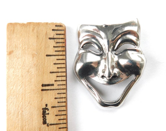 Beau Sterling Pin - Comedy Theater Mask - Thalia … - image 7