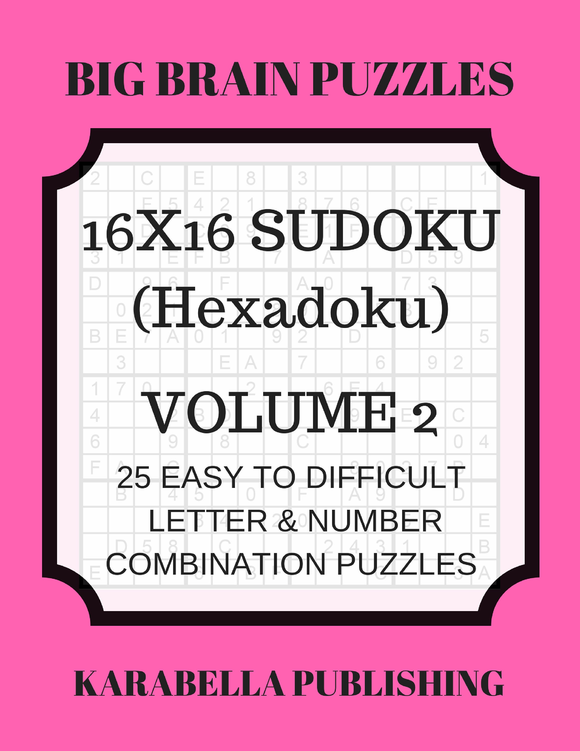 Sudoku 16 x 16 medio para imprimir 1. Sudoku gratis para descargar.