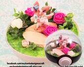 Sylveon Pokemon Terrarium Diorama (Paradise Ball) Large