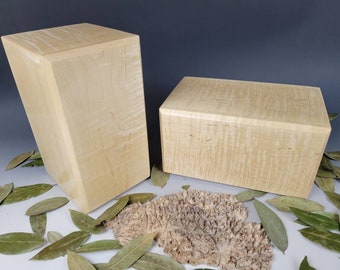 Quilted maple urn