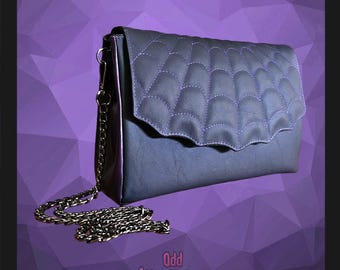 Bolso Telaraña - Bolso Bandolera Personalizado / Hecho a mano en EE. UU. Estilo Alternativo, Gótico, Metalero, Espeluznante, Halloween