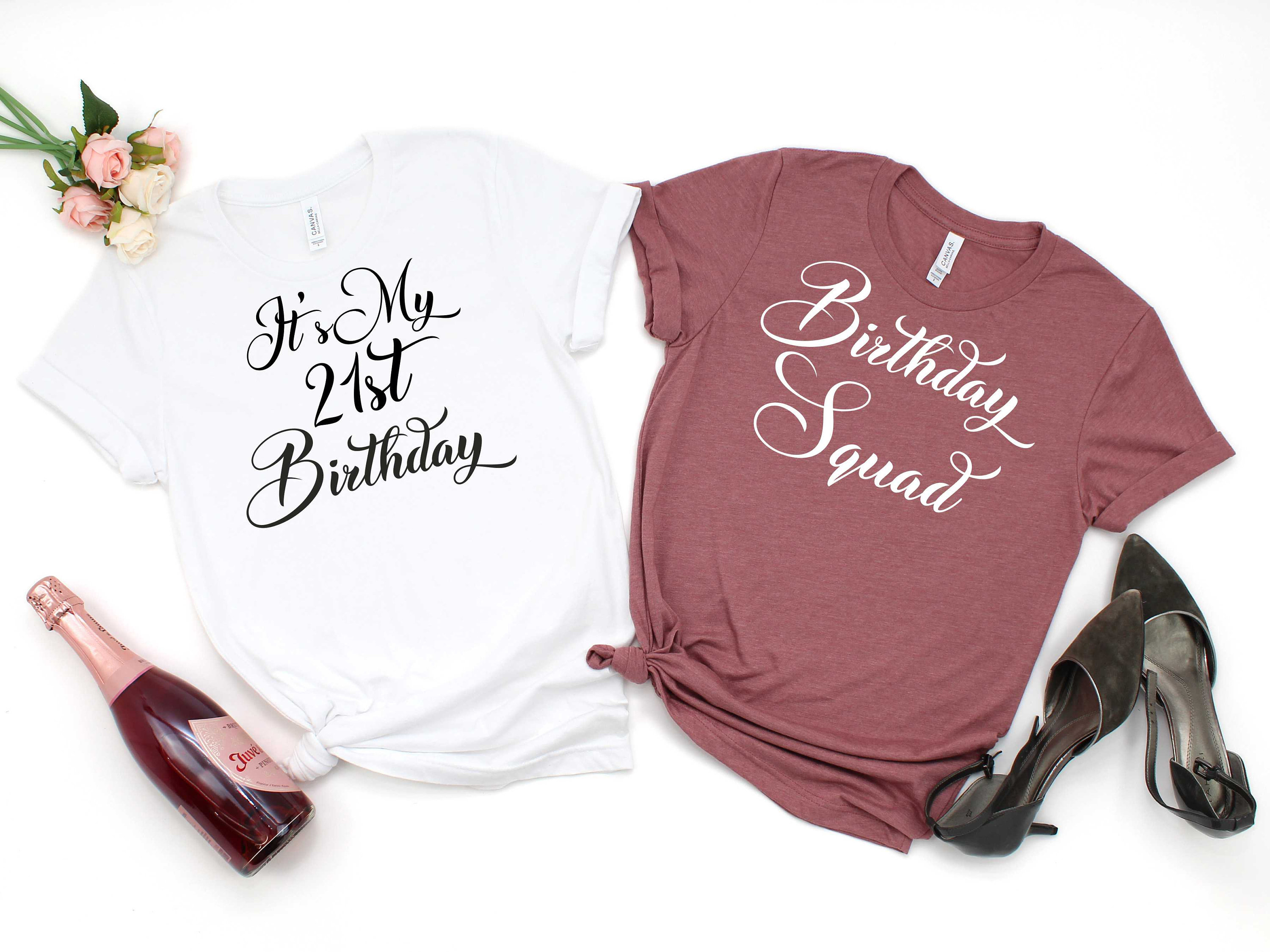 21st birthday squad shirts