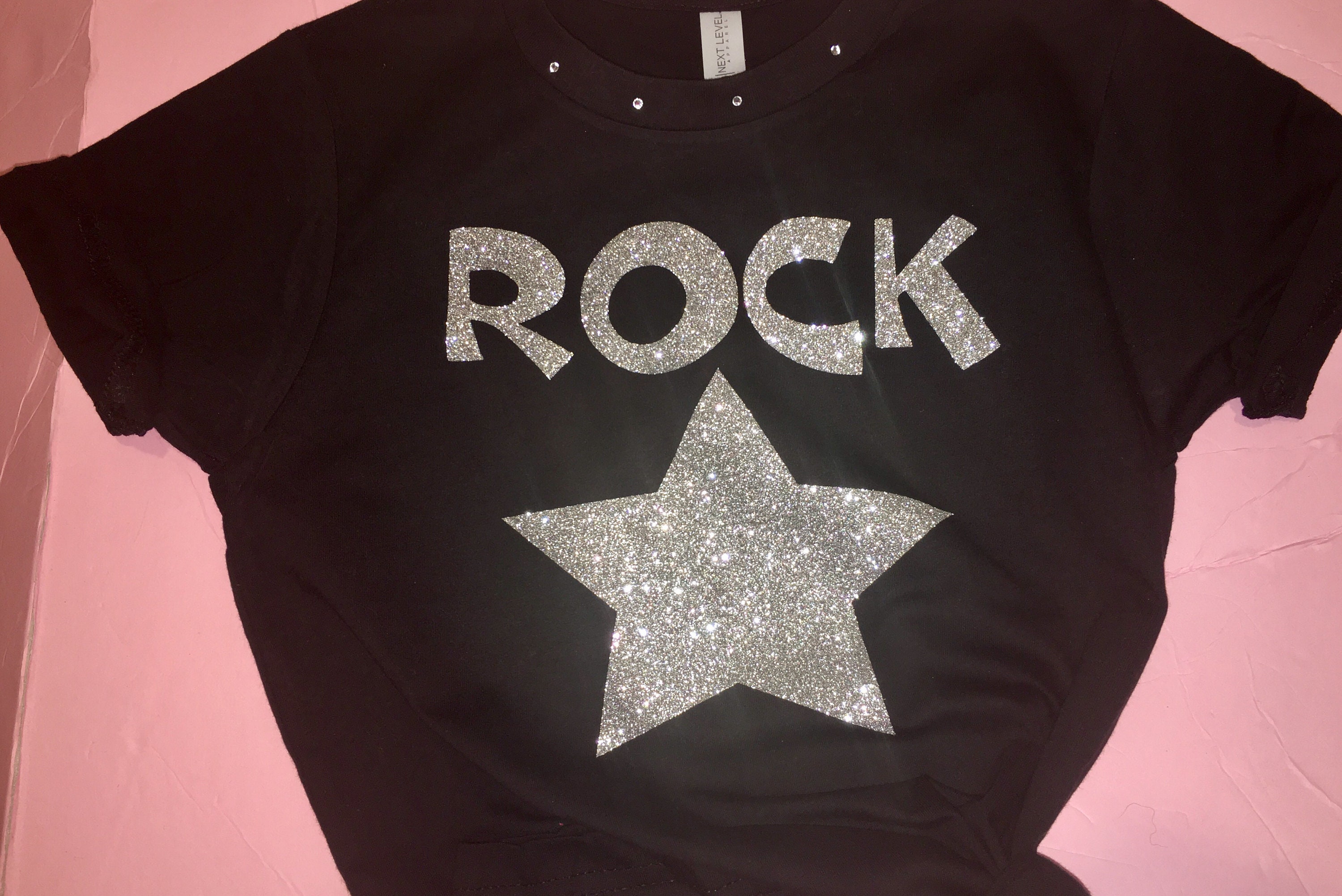 Rock star t shirt , cute rockstar shirt for women, ladies graphic t