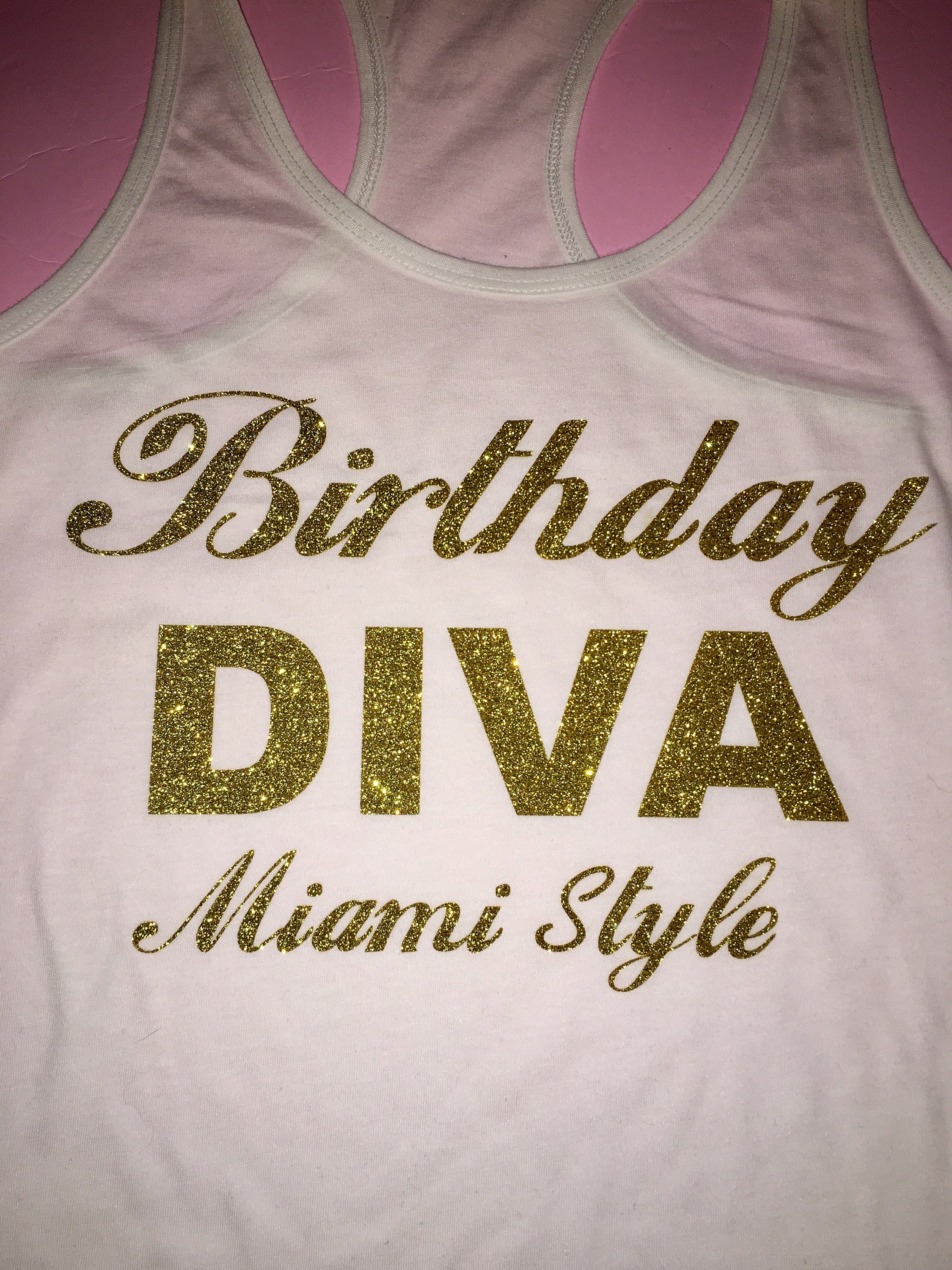 Miami Beach style birthday shirt 