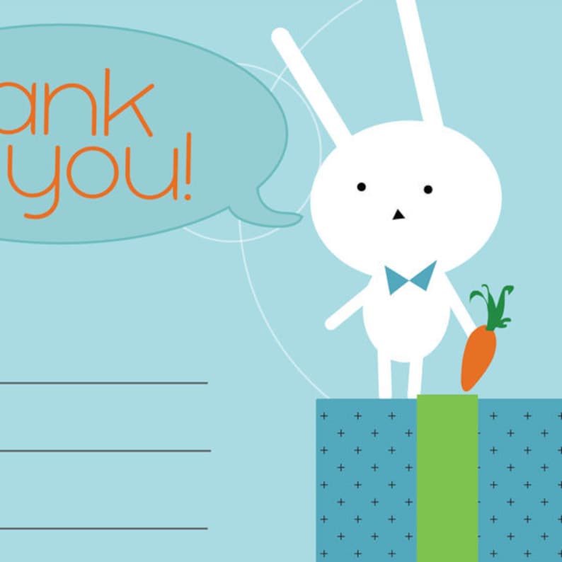 Thank You Template for Kids Printable PDF for Boys and Girls - Etsy