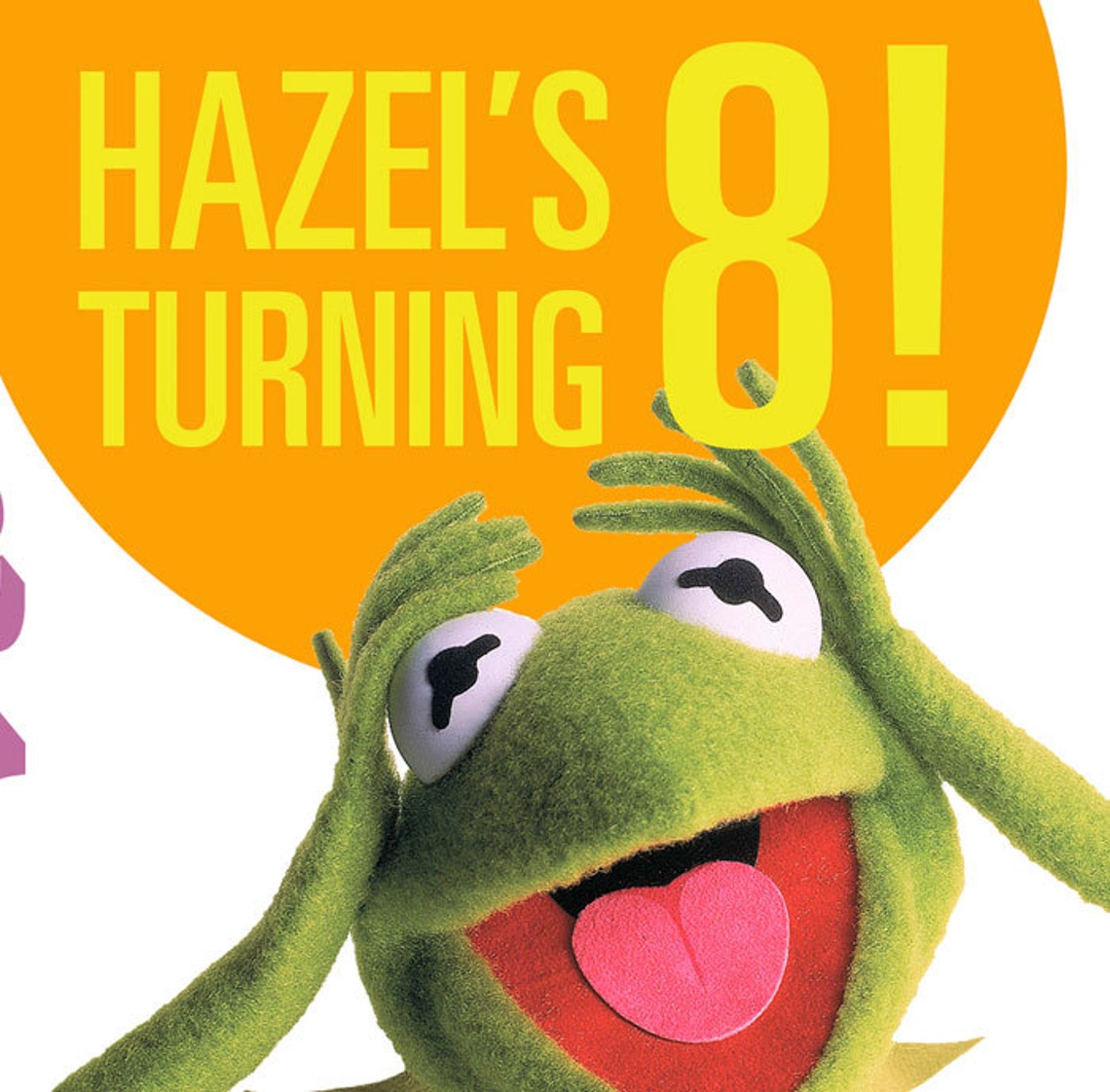 Kermit Birthday Invitation for boys and girls who love the | Etsy