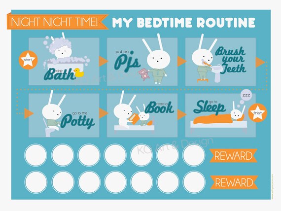 Toddler Night Time Routine Chart