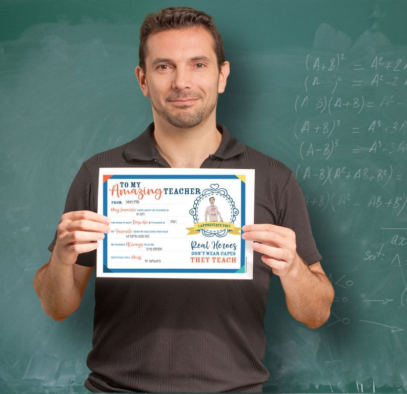 Teacher Appreciation Printable Personal & Thoughtful Gift for Etsy