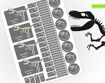 School Starter Set - Dino Skeleton - 66 Stickers