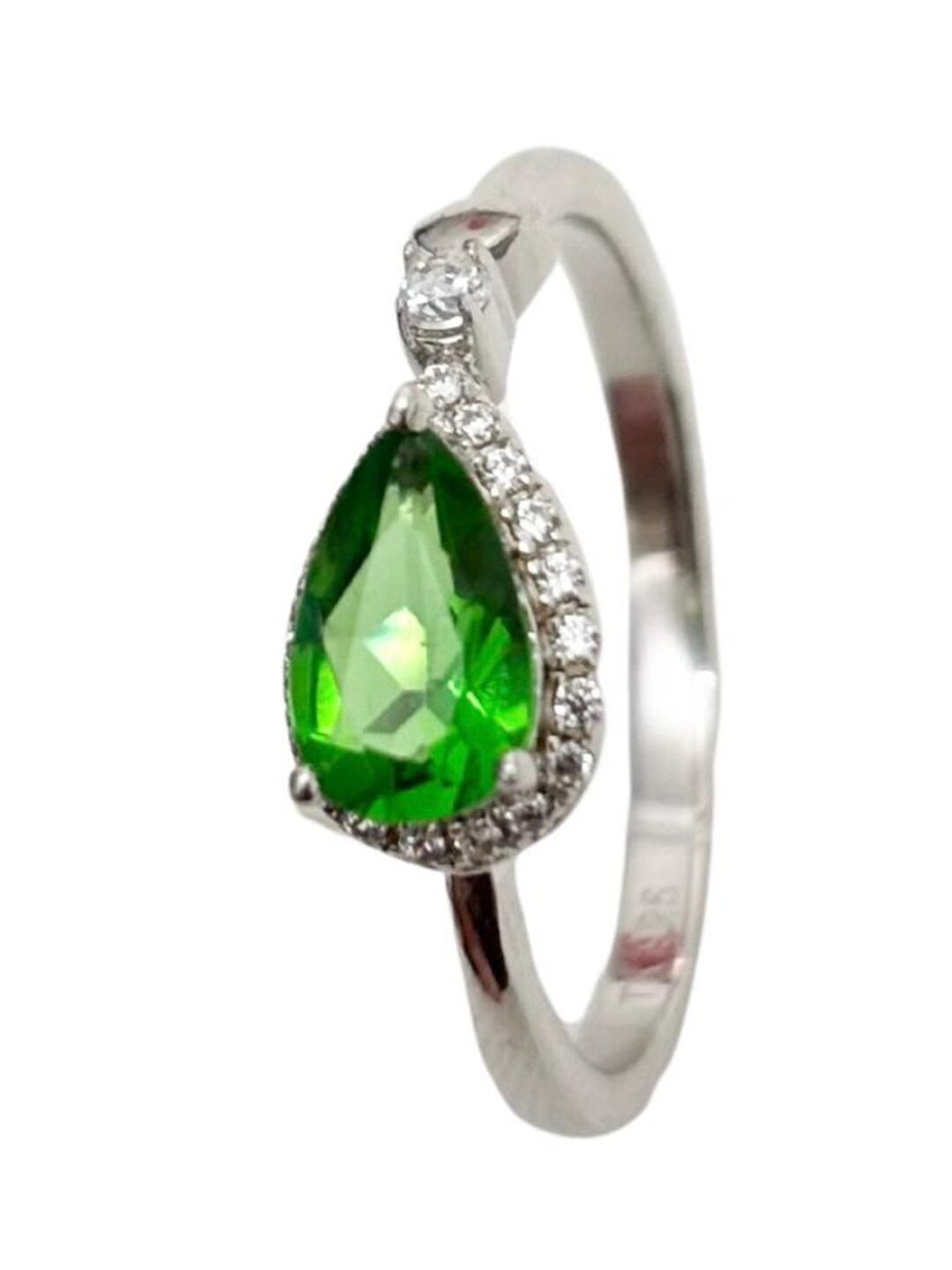 R1812s Classic Mt St Helens Green Helenite May Birthstone Sterling ...
