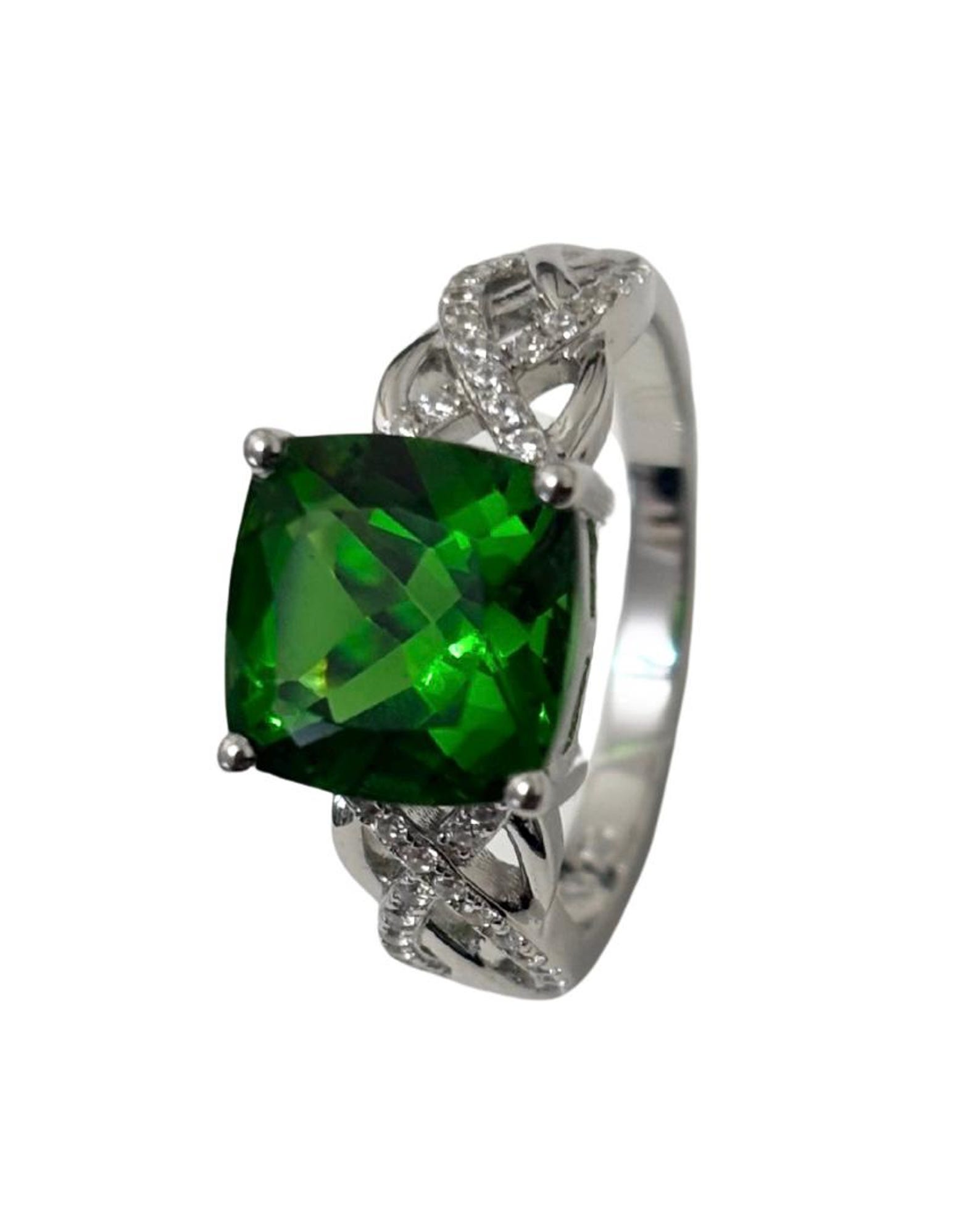 R7984s Classic Mt St Helens Green Helenite May Birthstone Sterling ...