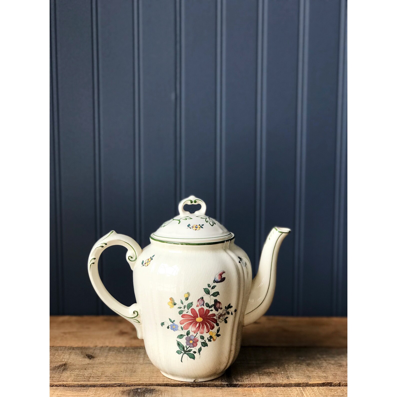 Villeroy & Boch Mettlach Teapot Made in France Saar Basin Etsy