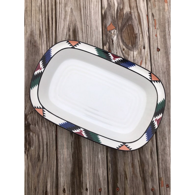 Vintage Noritake Kachina Stoneware Rectangular Baker