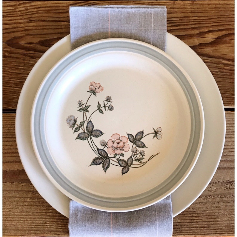 Vintage Set of 5 Country Glen Turnberry Salad Plates Dessert Plates