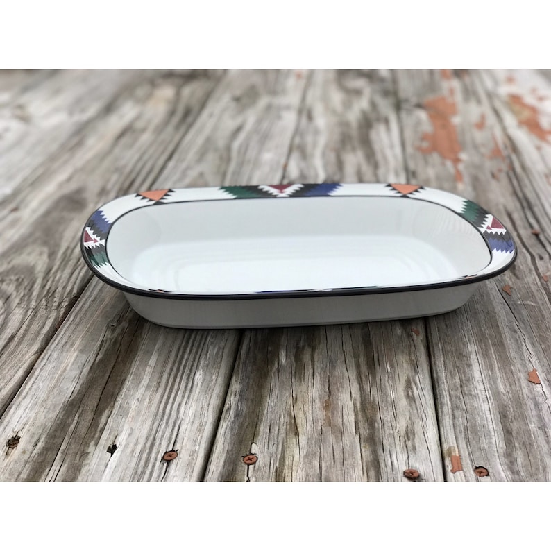 Vintage Noritake Kachina Stoneware Rectangular Baker