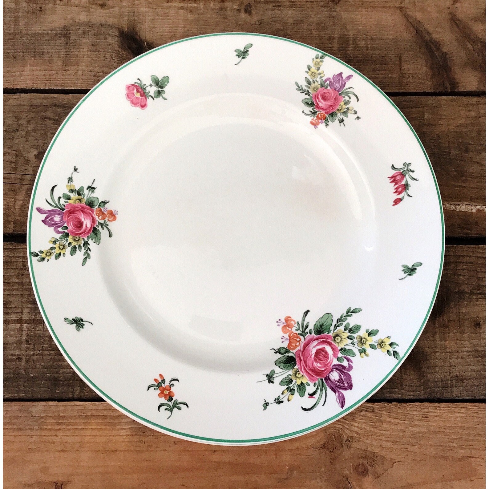 Vintage Set of 3 Pountney & Co LTD Bristol Floral Dinner Etsy