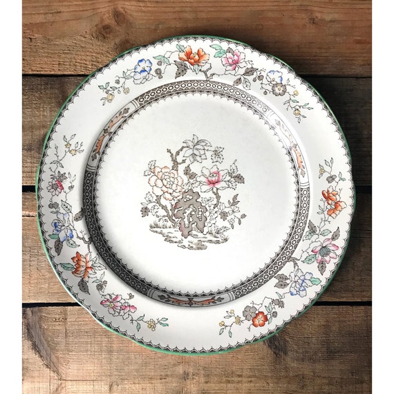 Copeland Spode England Chinese Rose Dinner Plate Etsy