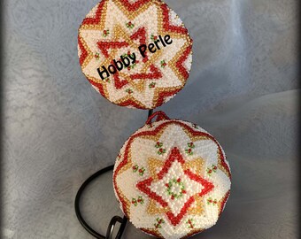 Christmas Ball and Medallion Patterns 8 cm