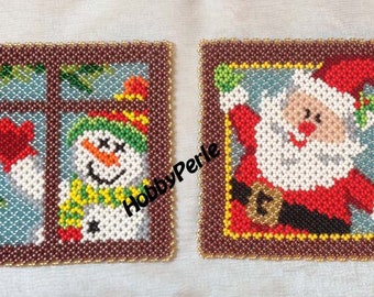 Patterns Christmas Squares of Beads