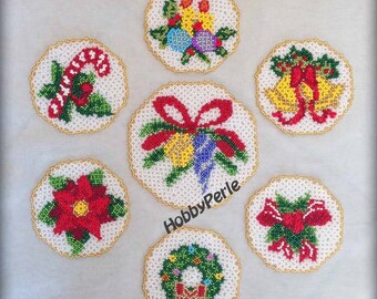Patterns 7 Christmas Coasters