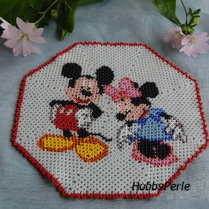 Muster für Minnie- und Mickey-Mouse-Deckchen