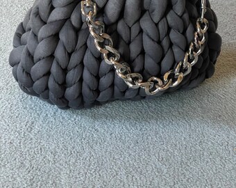 Gruba bawełniana torba wykonana ręcznie