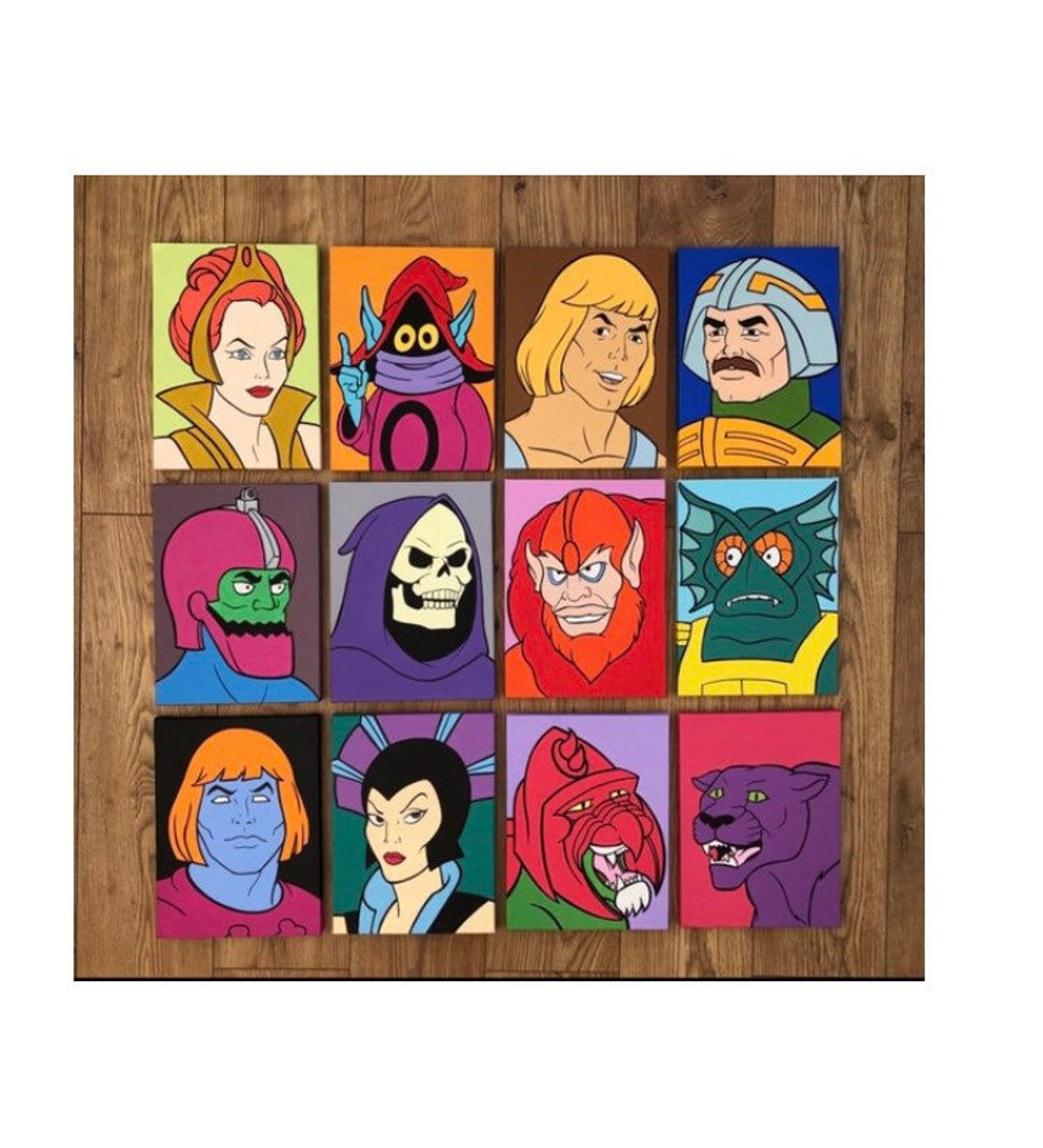 He man Masters of the Universe Paintings 16 X 12 on Canvas Made to