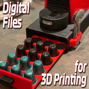 Nespresso Coffee Pod Tray // Coffee Pod Storage // Print your own // Instant Download // STL file Only
