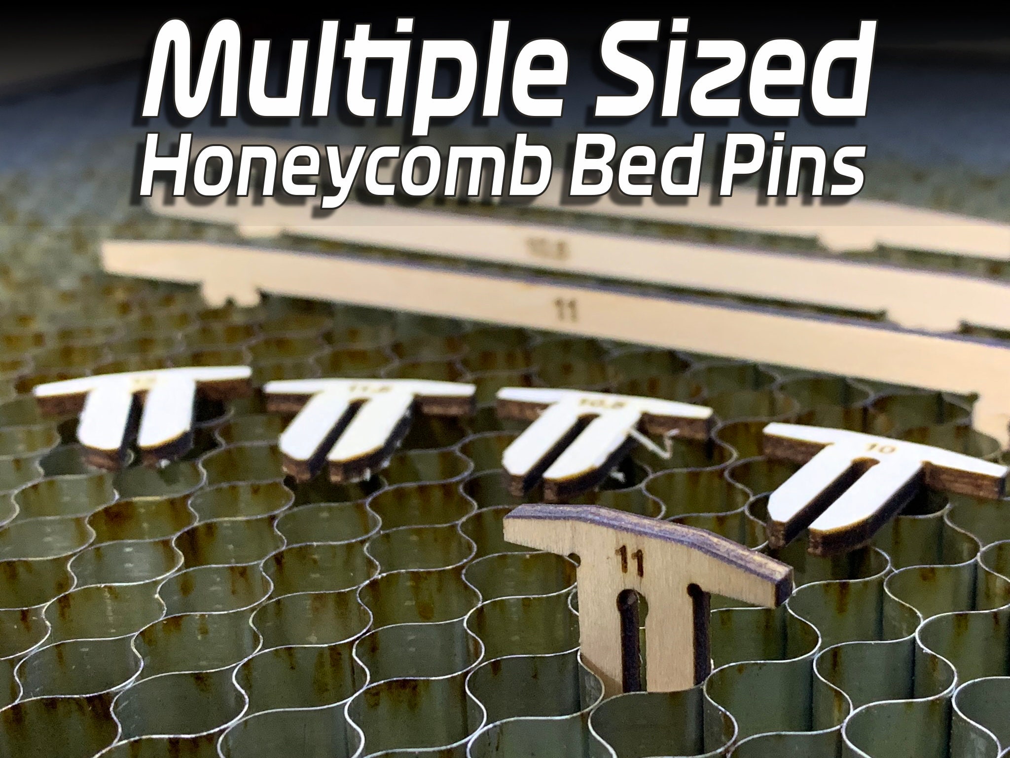 Multiple Sized Honeycomb Bed Pins | Lightroom | SVG