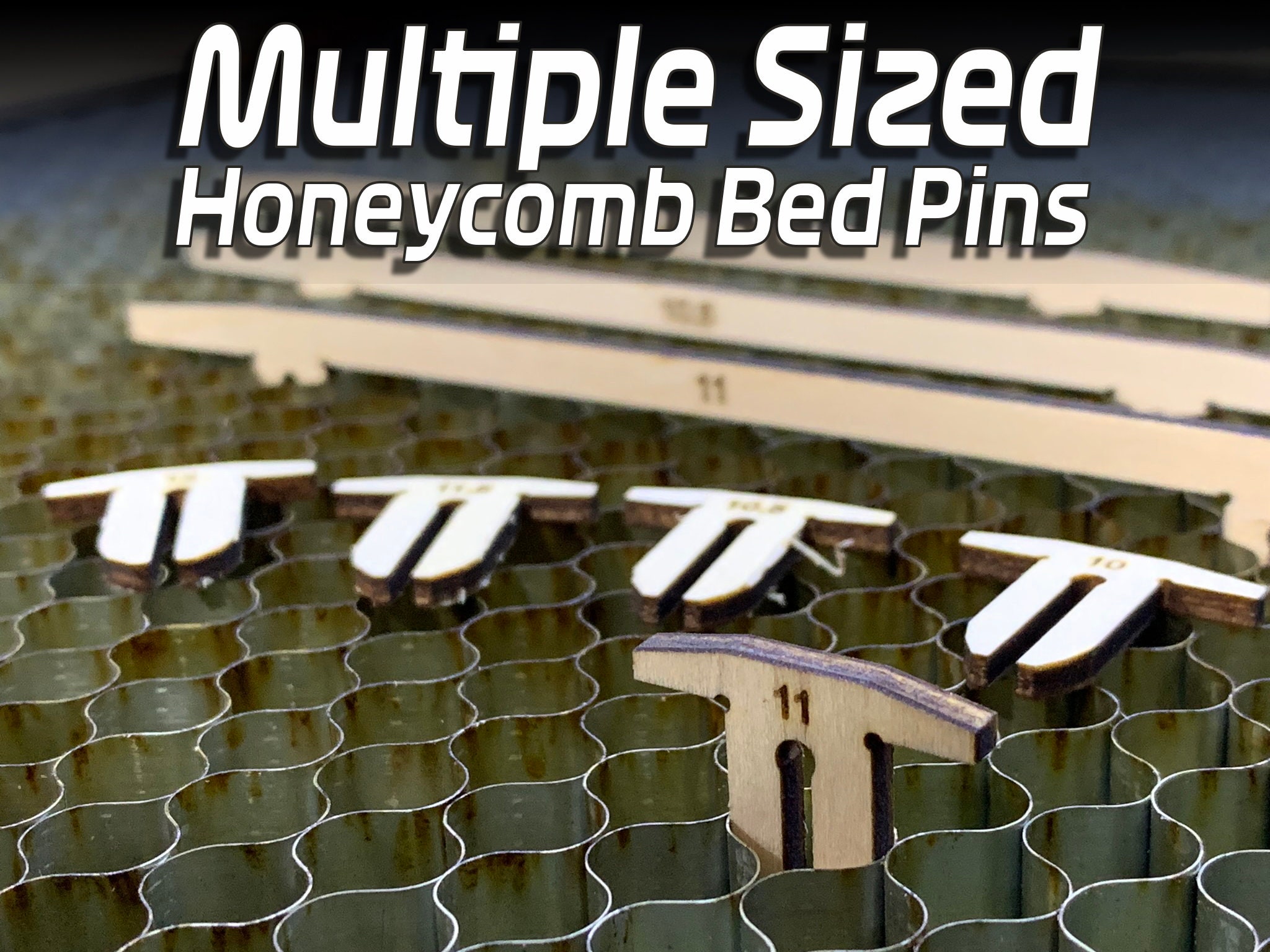 The ORIGINAL Orange Laser Honeycomb Pins for BOSS, Full Spectrum, OMTech  9.5mm