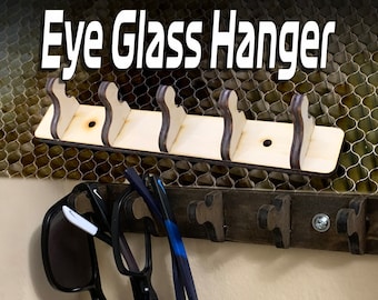 Eyeglass Holder SVG File | Laser Cut Glasses Hanger (Digital Download)