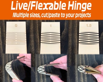 Live Hinge SVG Files, Plywood Bending Template (Digital Download)