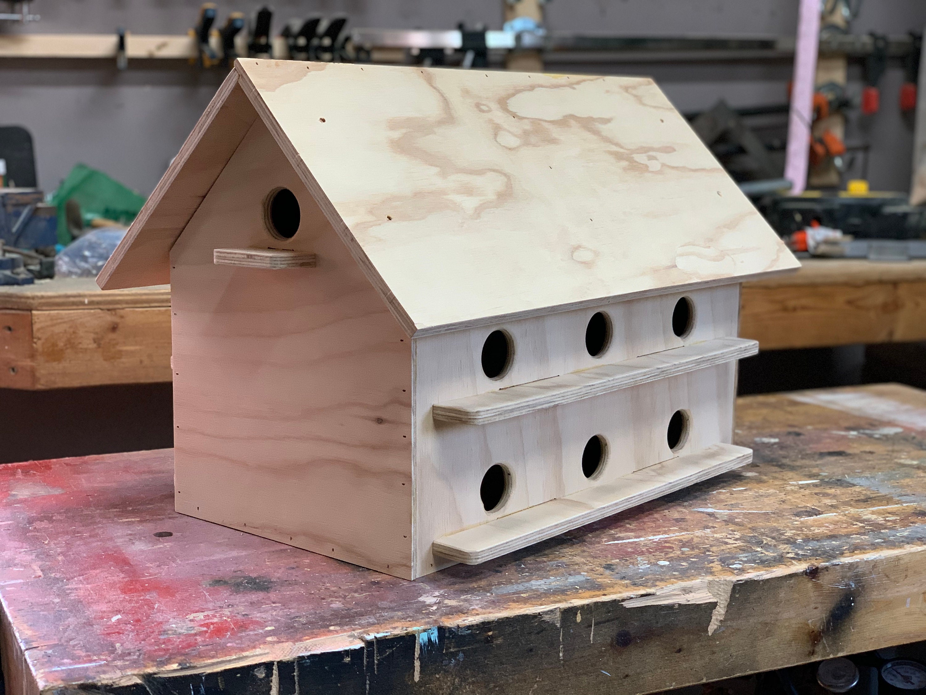 14 Room Bird House (bird Condo) | Blueprints - Do It Yourself PLANS ... - Bird Condo Plans With Desert Theme