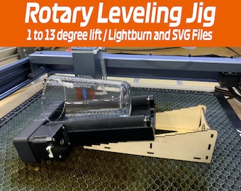 Rotary Leveling Jig | 1-13 degree lift | RA2 Pro | XTool, Ortur, LM2, CO2 Lasers