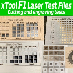 Creative Space xTool F1 Laser Testdateien | Gravurtest | Schnitttest